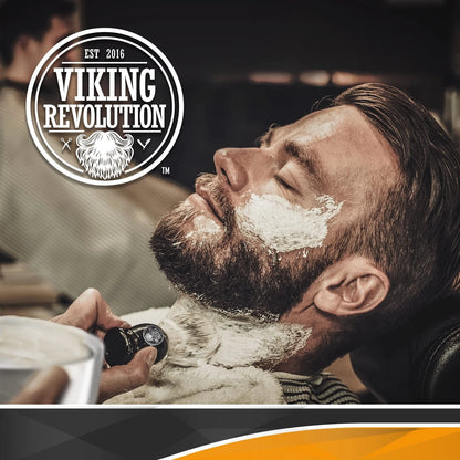 Viking Revolution Badger Hair Shaving Brush- Shave 1 Count (Pack of 1), Black