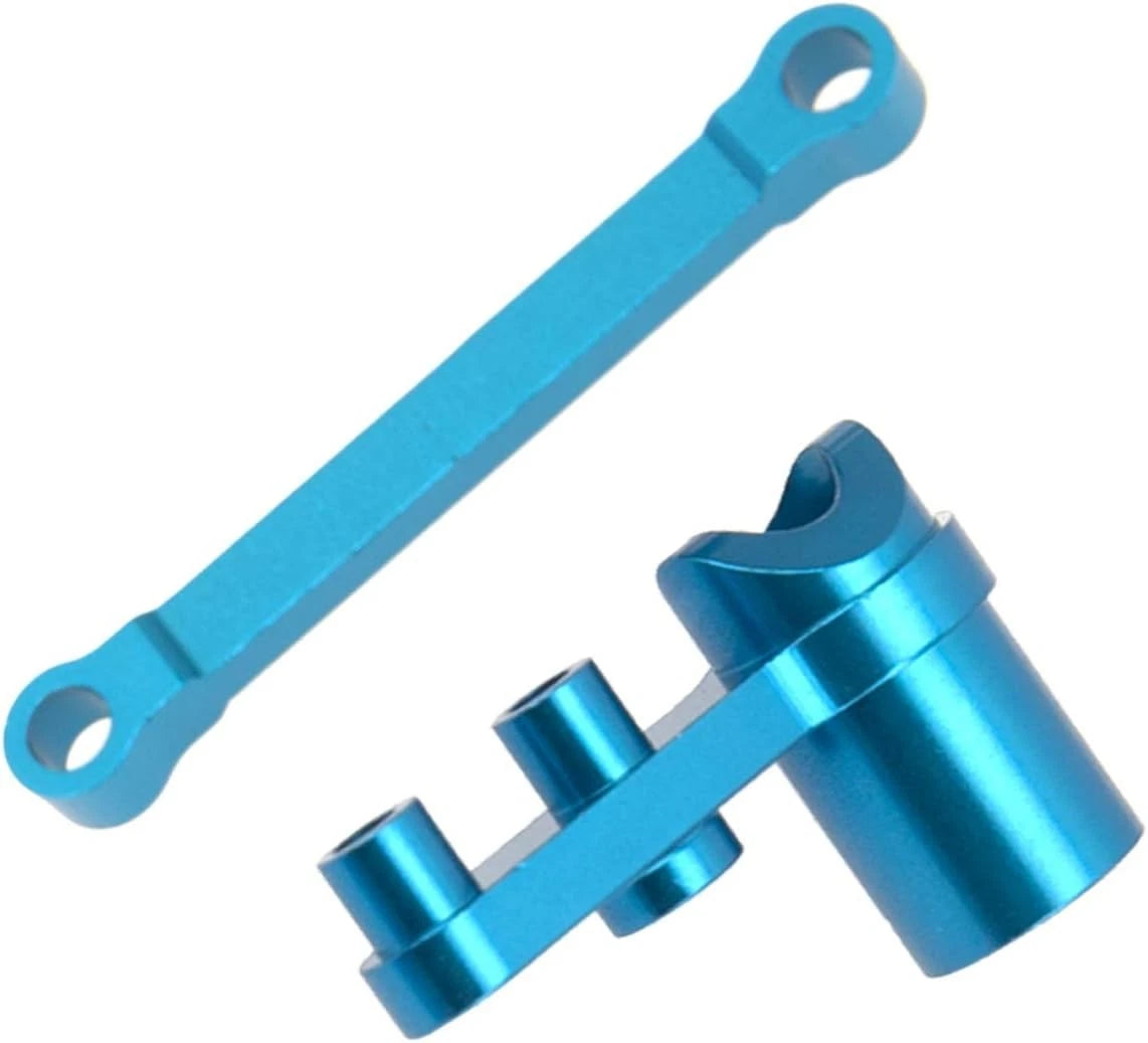 Aluminum Steering Servo Saver Complete Ackerman Plate Upgrade Parts Blue