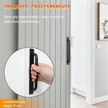 Self-Stick Instant Cabinet Drawer Handles Pulls - 2pcs Small (5.83"), Black