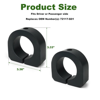 Pair Rear Spring ISO Mount Cap Rubber Bushing 72117-G01 for E-Z-GO ST Sport II
