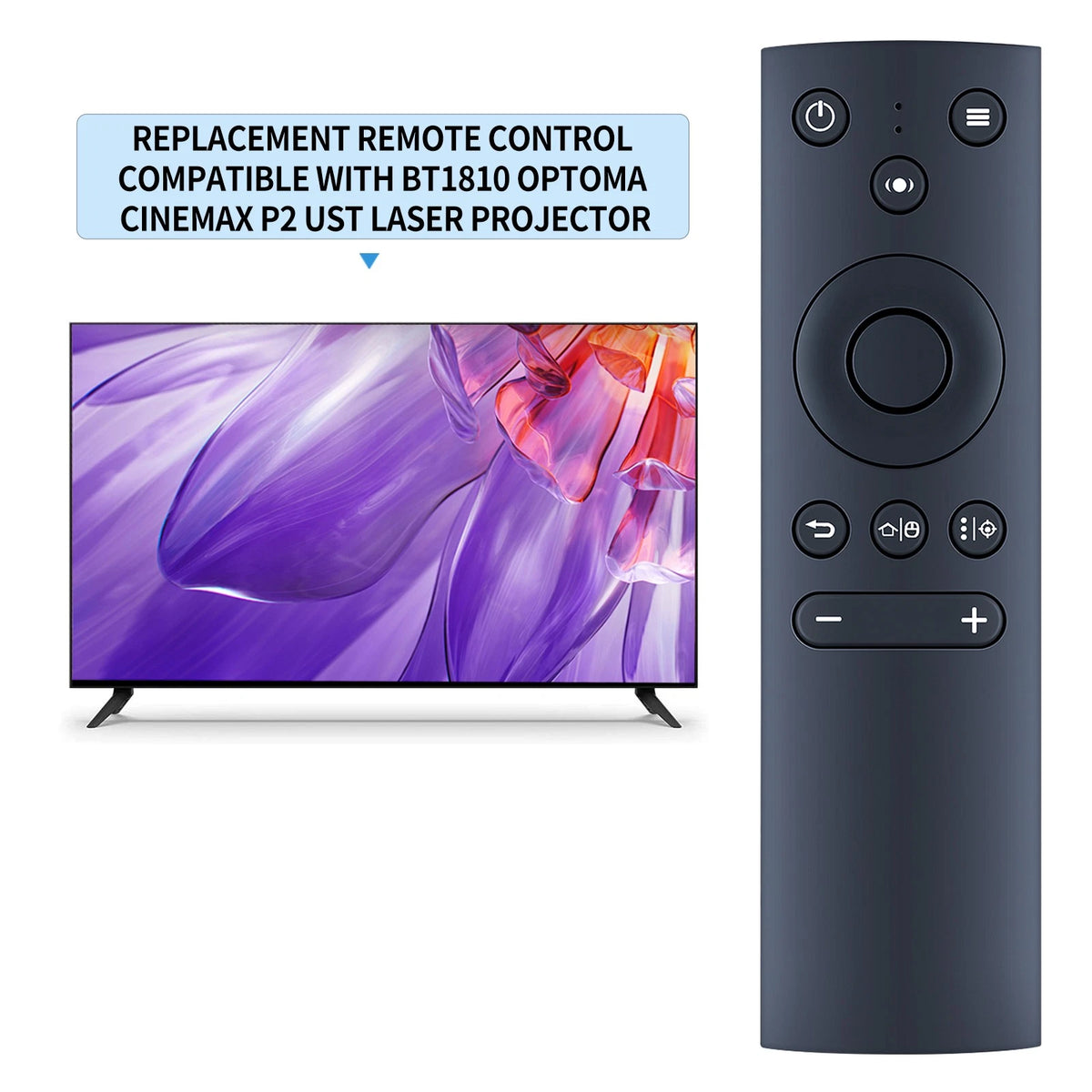BT1810 Replacement Remote Control For Optoma CinemaX P2 UST Laser Projector