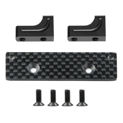 Servo Mount+Carbon Fiber Skid Plate For Axial Capra 1.9 UTB AXI03004 1/10 RC Car