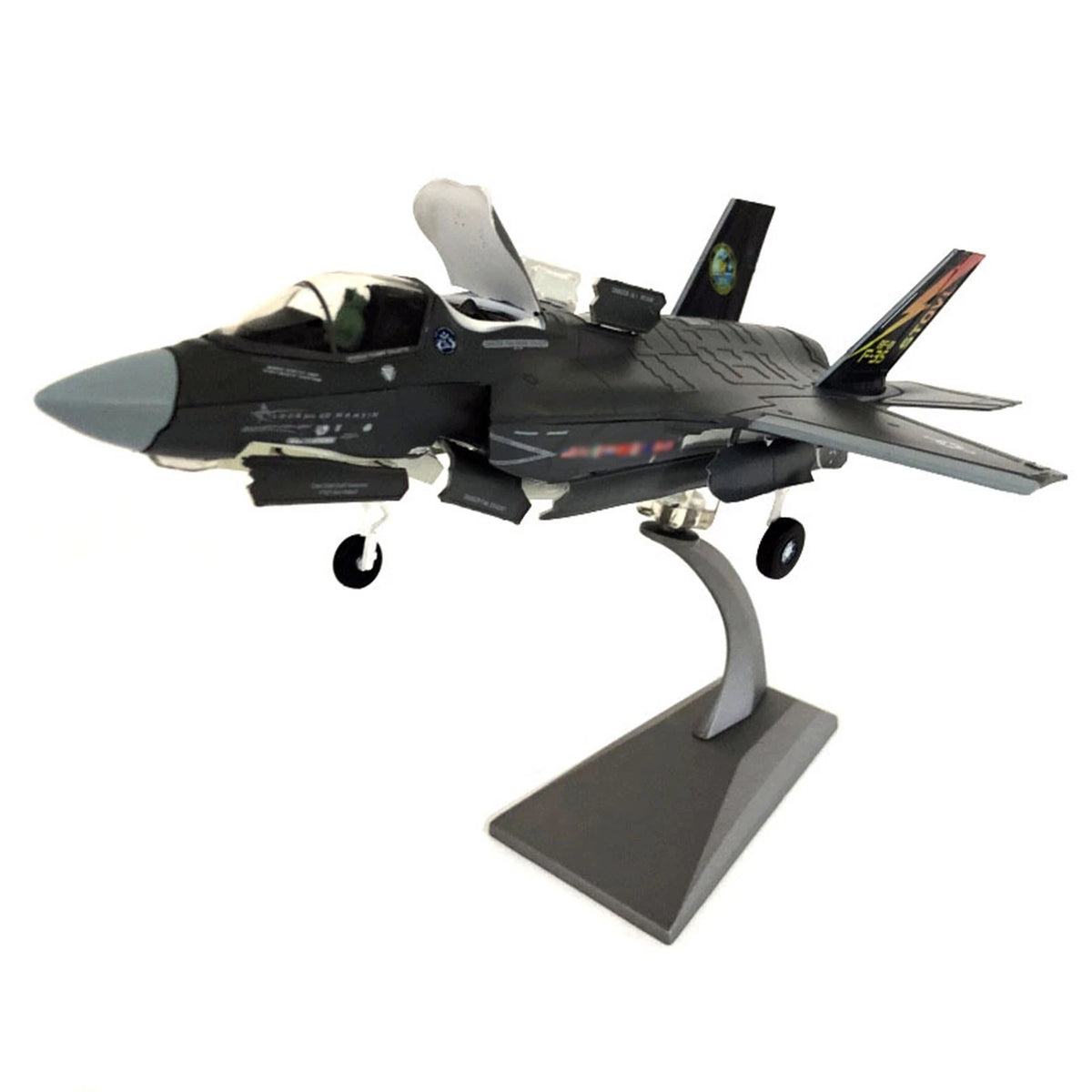 1:72 US Air Force F-35B Fighter Aircraft Diecast Model Military W/ Display Stand
