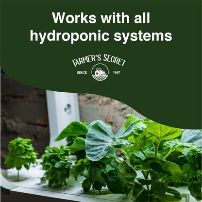 Farmer's Secret Hydroponic Booster Fertilizer - Super Concentrated 32oz