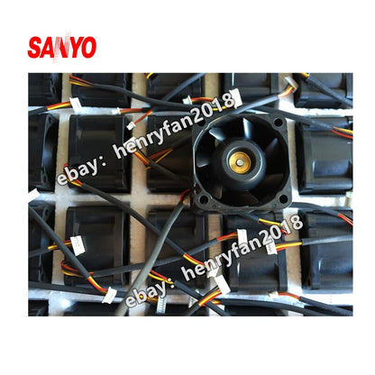 SANYO DENKI 9GV0412P3J08 DC 12V 0.60A 40*40*28MM 4-Pin Server Cooling Fan