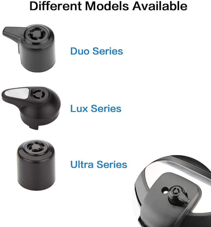 Steam Release Handle,Float Valve Replacement Parts with Anti-Block Shield DUO