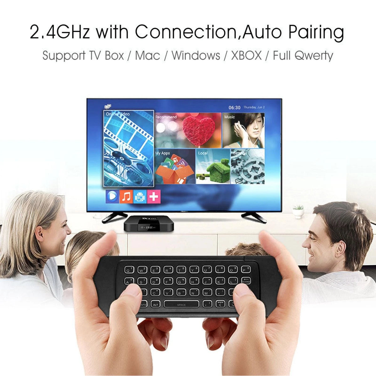 Remote Control MX3 Backlight Air Mouse 2.4G RF Keyboard For KODI TV BOX PC E