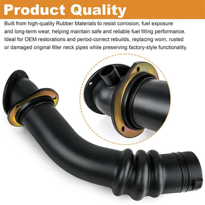 17208-N3050 Fuel Filler Neck Pipe Replacement for Nissan Datsun S30 240Z 1970–74