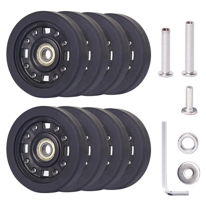 Luggage Wheels Replacement 55 * 11mm, Swivel 2.2 inches, 55mm/2.2inch -8PCS