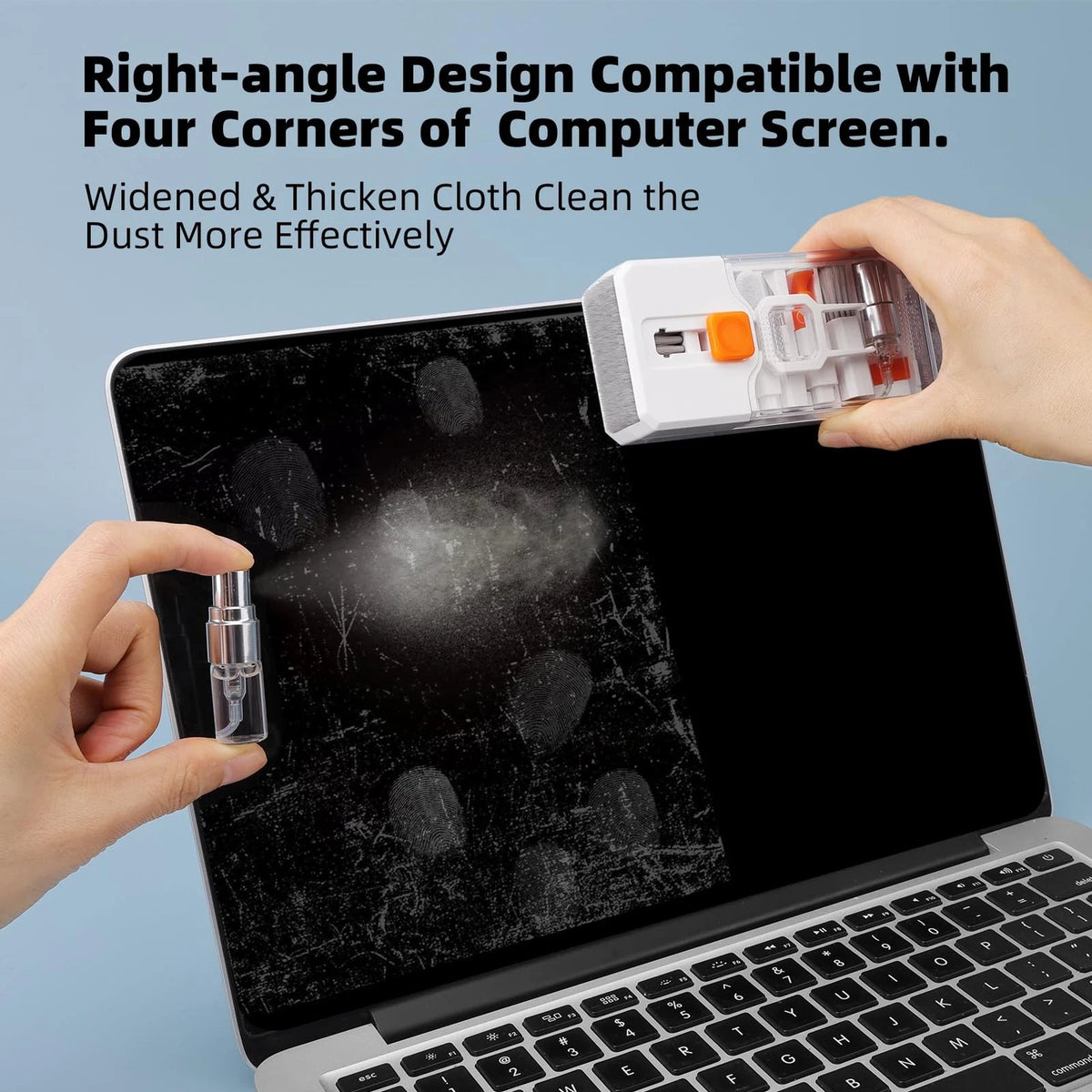 Ordilend Keyboard Cleaner & Laptop Cleaning Kit, All-in-1 for Computer White