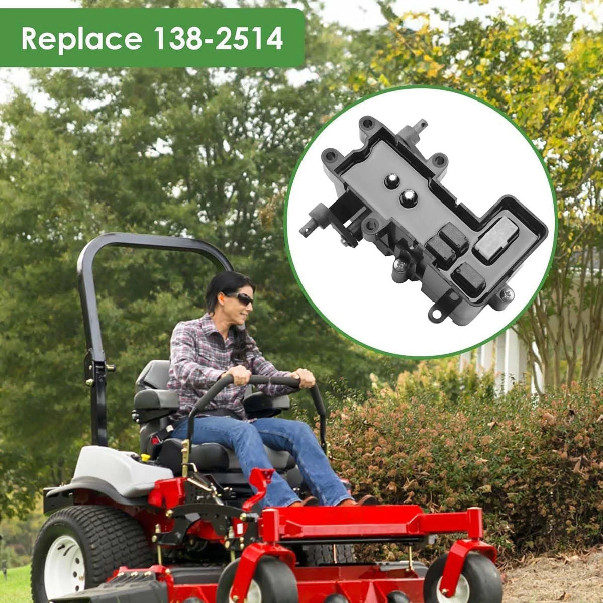 138-2514 Brake Box Assembly Control Module For Toro Lawn Mower Exmark Quest