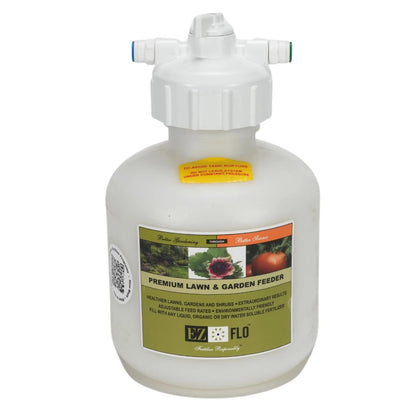 EZ-FLO 3/4 Gallon Hose‑Bib & Drip Fertilizer Injector | Low‑Pressure White