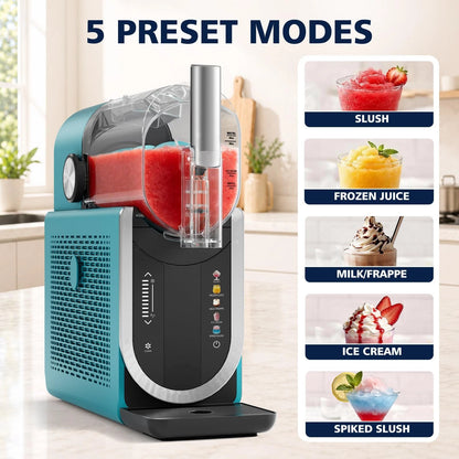 Slushie Machine No Ice Needed, Slushy for Home, 5 Large, DARK GREEN