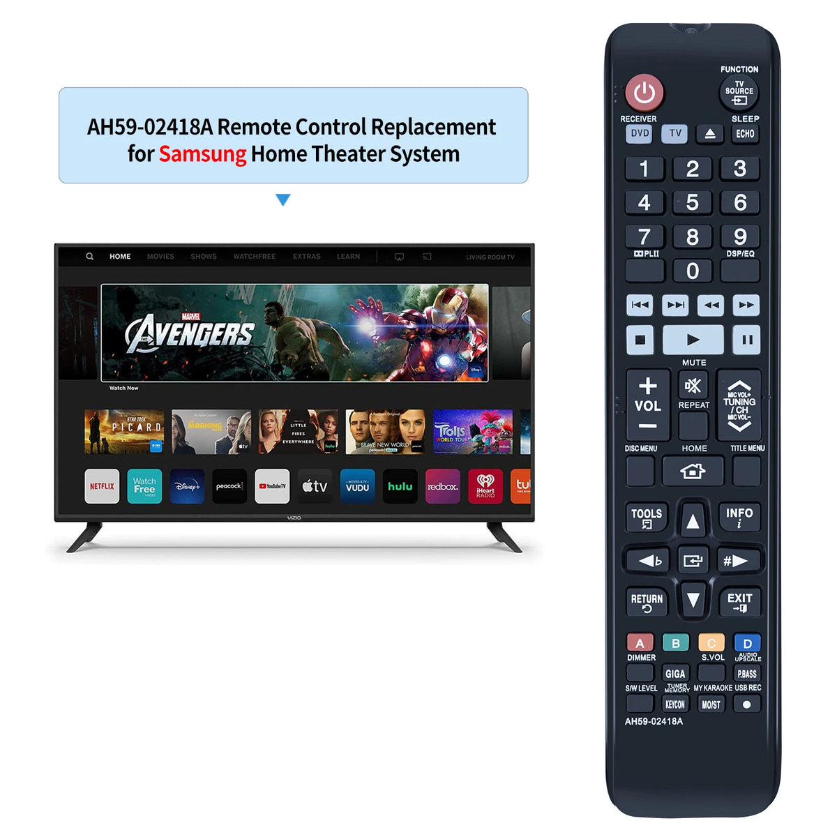 AH59-02418A Remote Control For Samsung Home Audio HT-E450K HT-E453K HT-E445K