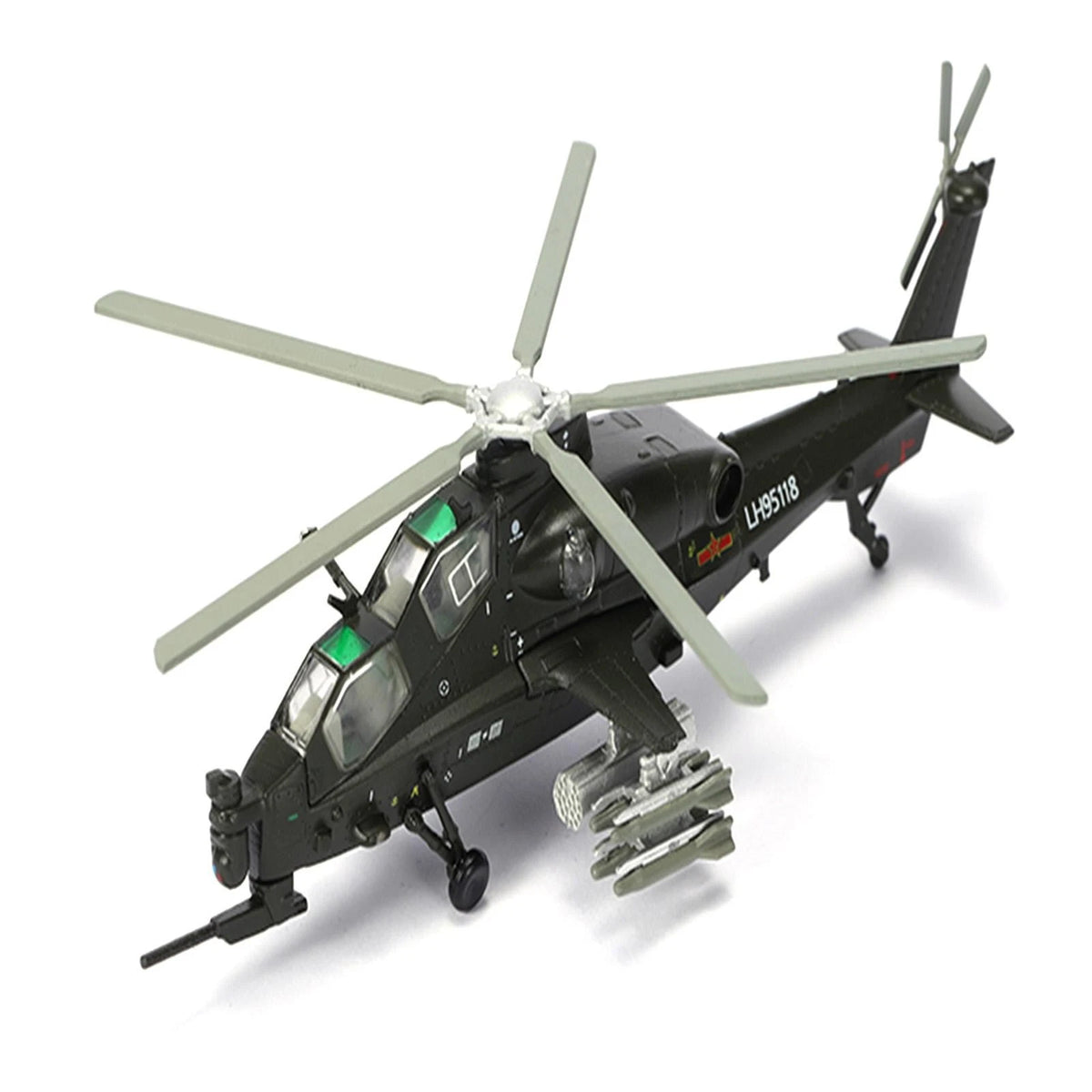 1/100 Chinese Armed WZ-10 Helicopter Model Military Plane Collection Souvenir D