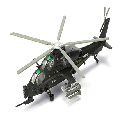 1/100 Chinese Armed WZ-10 Helicopter Model Military Plane Collection Souvenir D
