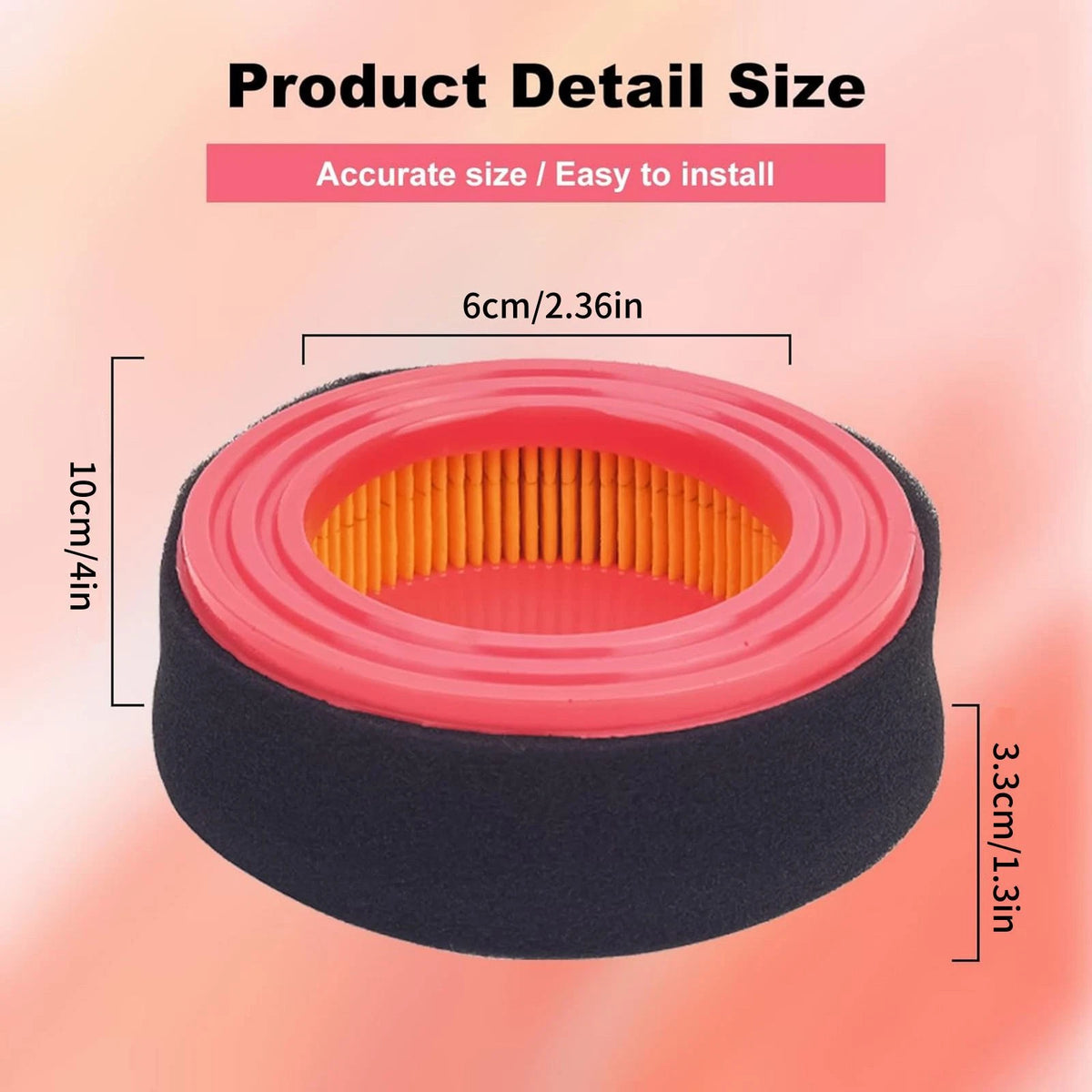 Easy Install 951-14628 Air Filter for Cub Cadet MTD Walk-Behind Mowers - 2 Pack