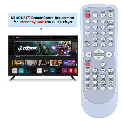 NB177 Remote Control For Sylvania DVD VCR Player DVC865F DVC865G SRDD495
