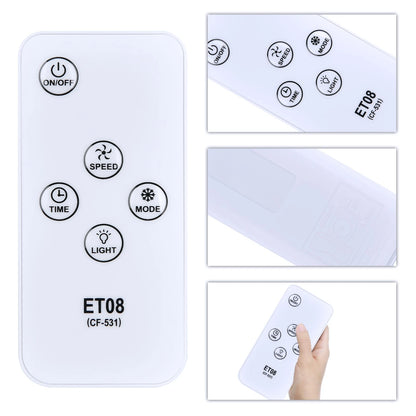 Remote Control For JOUJBAIL ET08 CF-531 Portable Air conditioner/cooling Fan