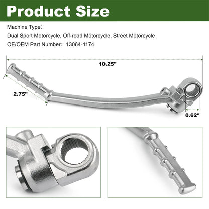 13064-1174 Kick Start Lever Assembly for Kawasaki KDX 200 220R Dirt Bike 1995-06