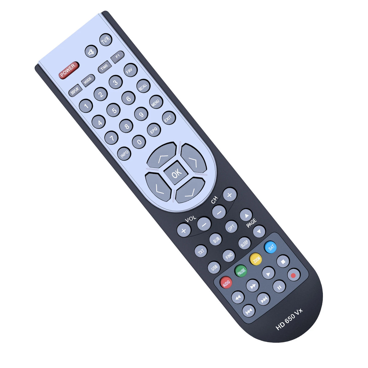 Replacement Remote Control For Megasat HD 640T2 / HD 750T2