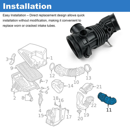 17228-P5A-A11 Air Intake Hose Tube for Acura RL 1996-2004