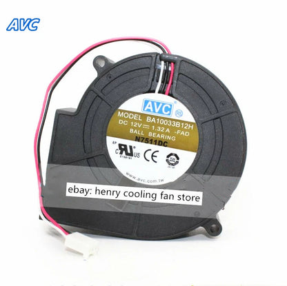 For AVC BA10033B12H blower fan DC 12V 1.32A 97*97*33MM 4-wires cooling fan