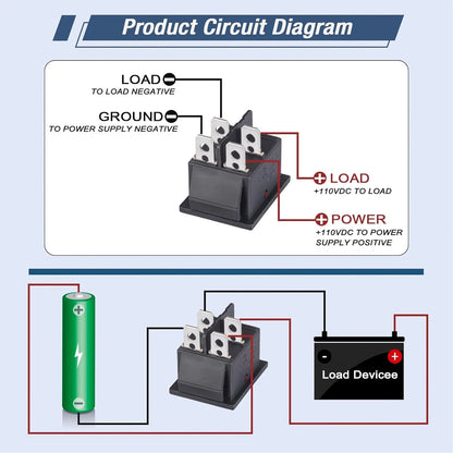 KCD4 Rocker Switch 20A 125V AC 16A 250V On Off 4 Pin 2 Position Mini Boat...