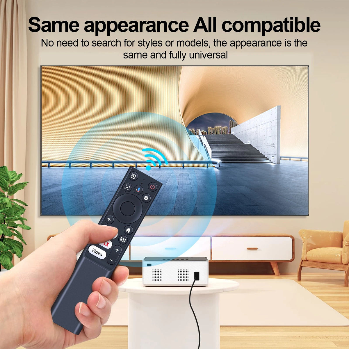 Remote Control For HAPPRUN 510G Google TV 4K Smart Projector / TCL C1 A1 A1s