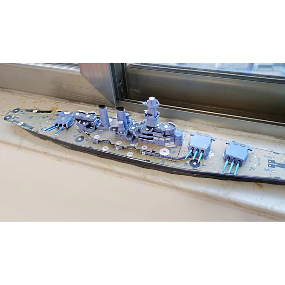 21in 1/400 US NAVY BB-55 Battleship Paper Model Unassembled Military Ornaments