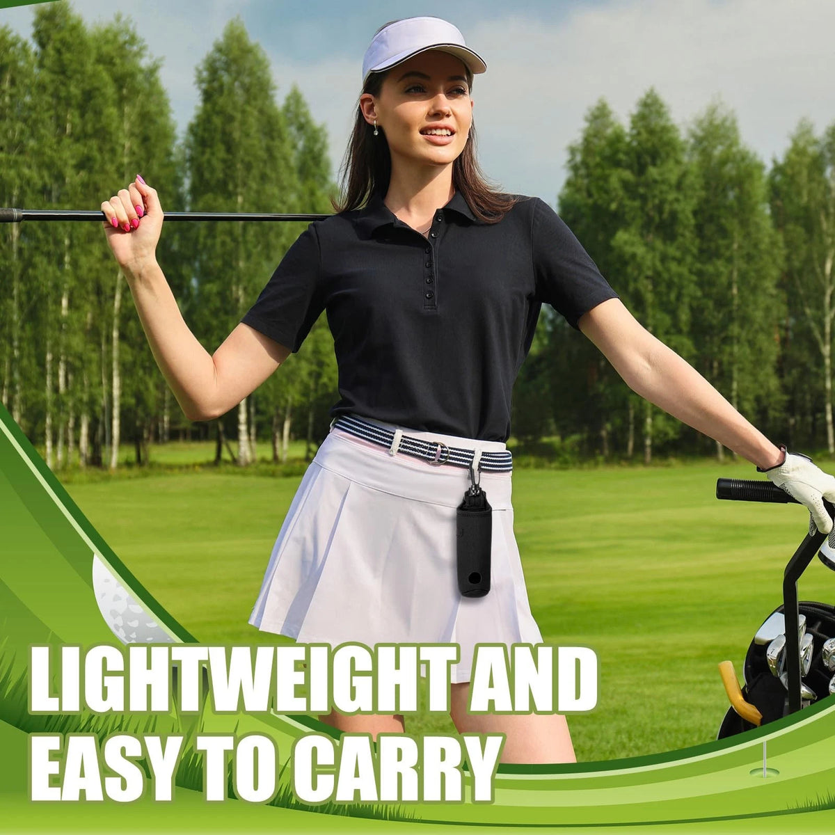 Teyva Daily 7 Pcs Golf Accessories Kit Cleaning Include black
