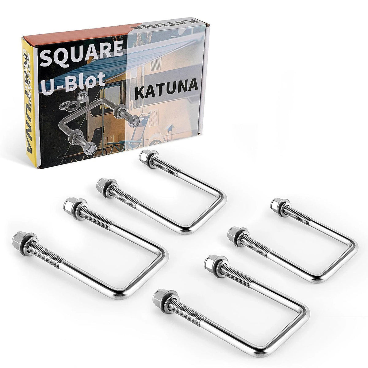 KATUNA 4Pack 1/2" x 2-1/16"x 4-3/4" SS-D-1/2xW 2-1/16" xL 4-3/4, Bright
