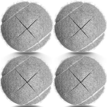 ZUJEAM Tennis Balls for Walkers, Pre Cut Walker Glide Gray-4PCS