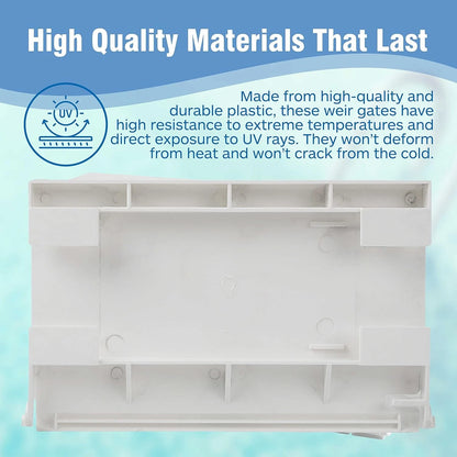 (2-Pcak) Exact Replacement 516252 White Weir Gate 8 1/2 * 5 3/8 (516252)