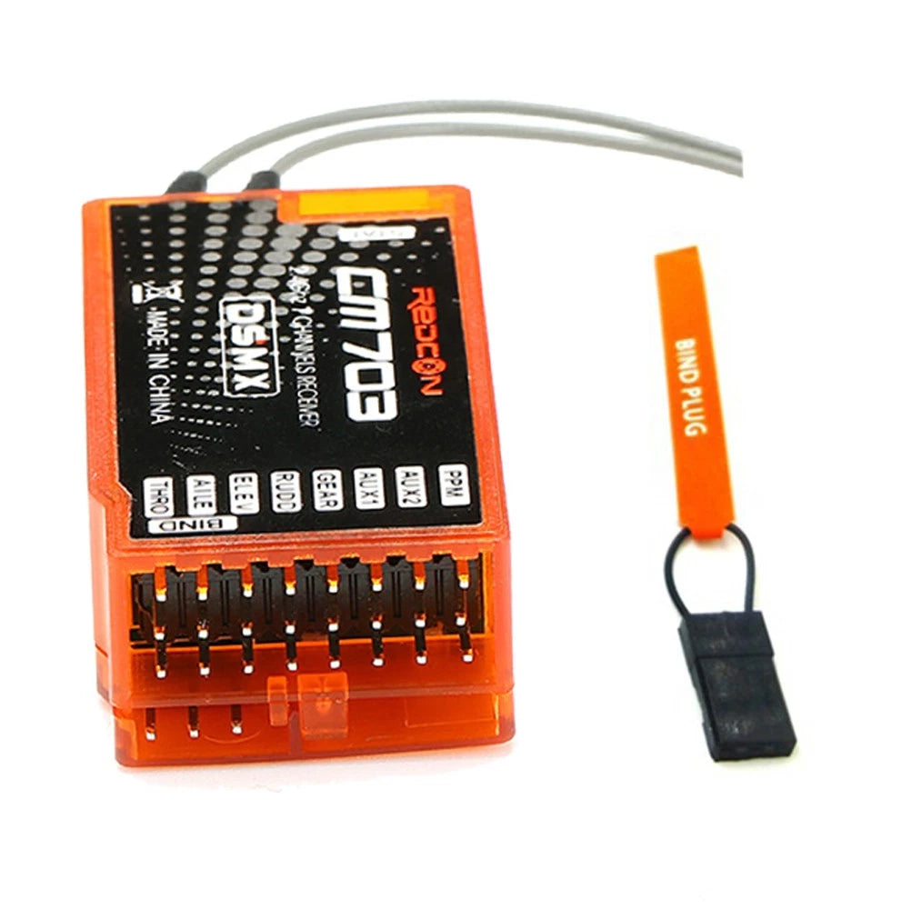 RC REDCON CM703 2.4G 7Channels Receiver With PPM Output For DSM2 DSMX DX6I DSX7