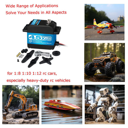 ANNIMOS 45KG High Torque Servo 8.4V Coreless RC Steering 45KG-270°