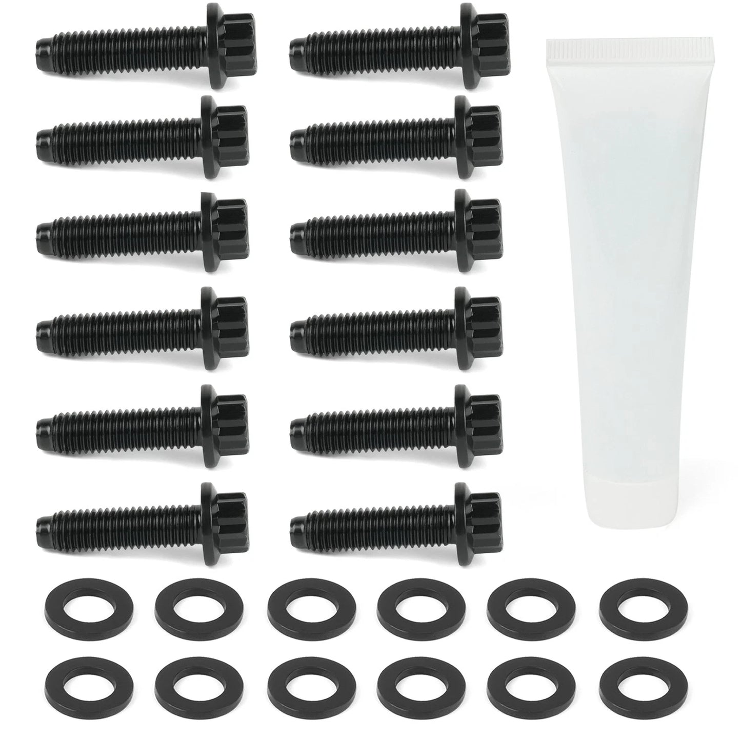 12PC Bolt Set For 2001-2016 GM Duramax LB7 LLY LBZ LMM and LML 6.6L V8 Diesel