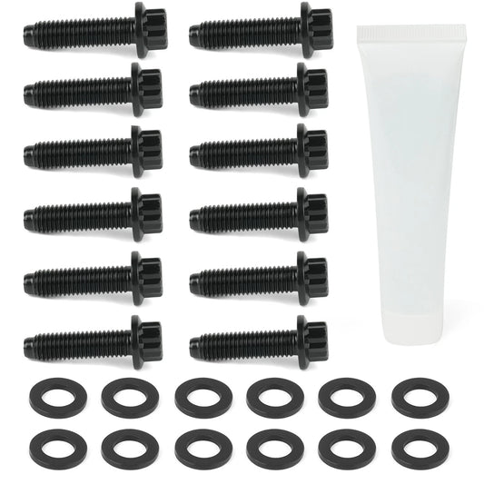 12PC Bolt Set For 2001-2016 GM Duramax LB7 LLY LBZ LMM and LML 6.6L V8 Diesel