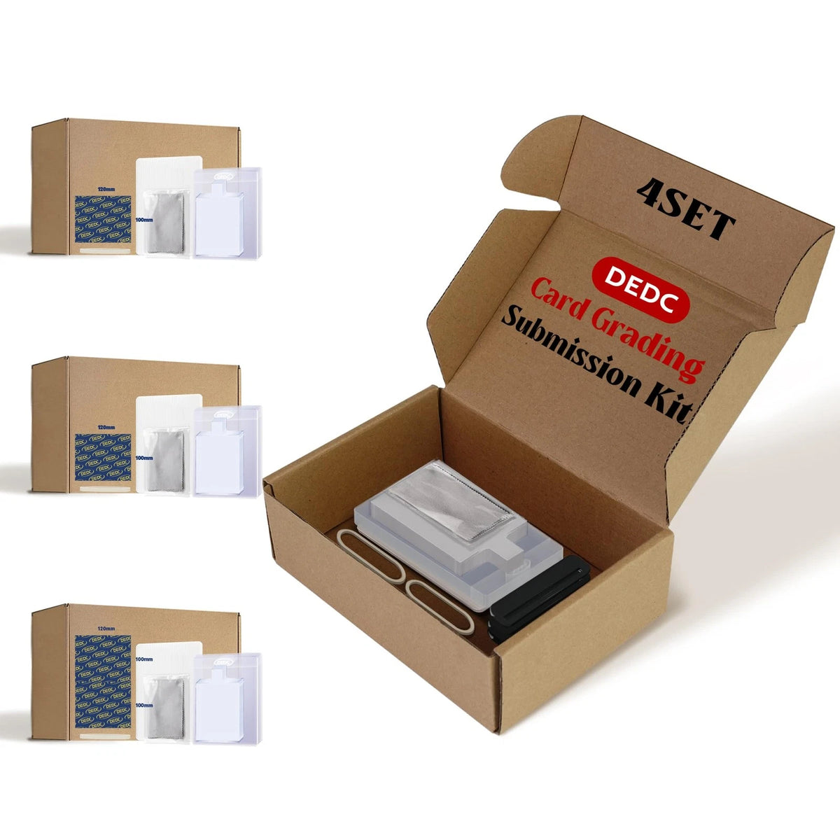 DEDC Card Grading Submission Kit Mailing with 4-set- PSA, White