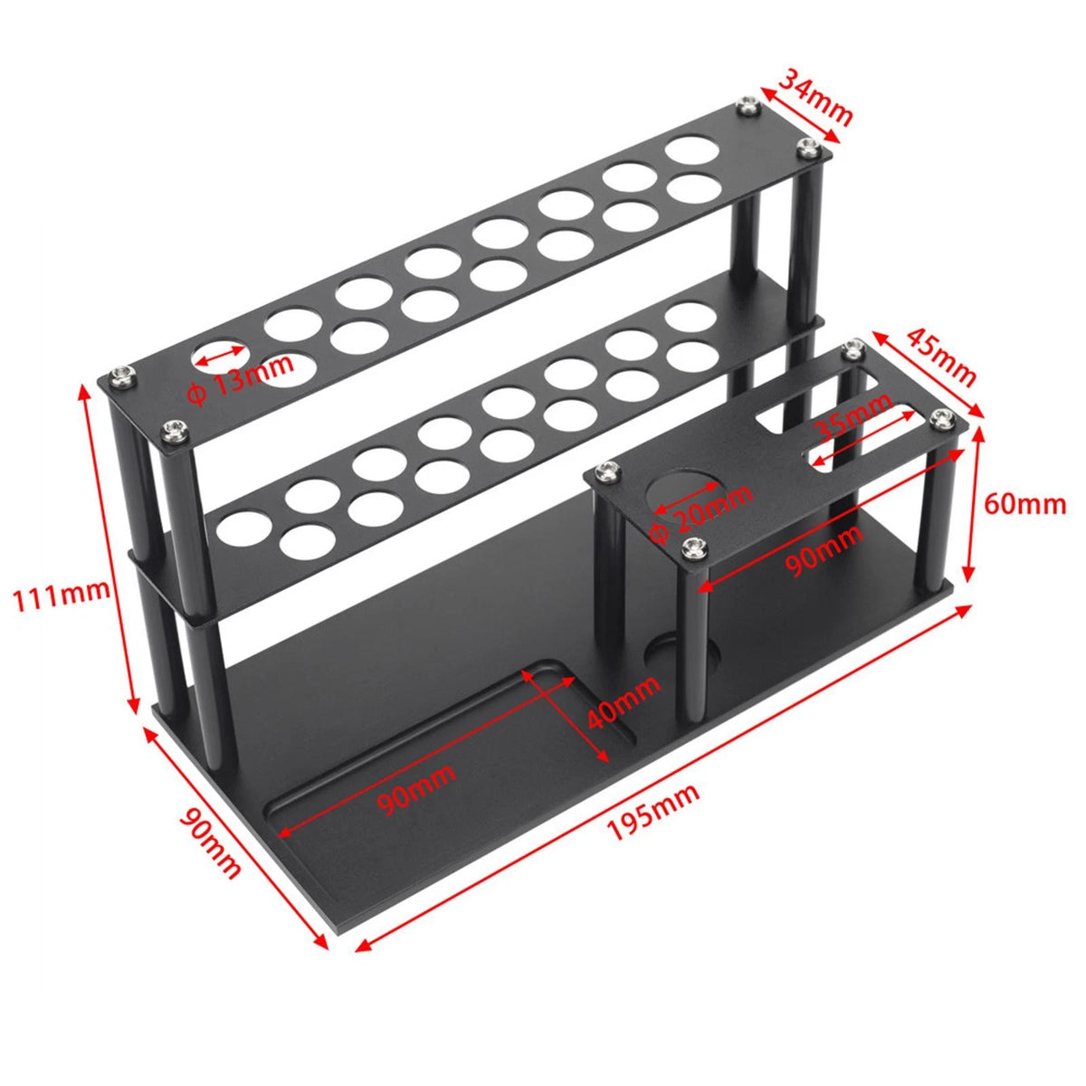 Rust-Free RC Car Screwdriver Tool Holder Wrench Storage Rack Shelves Base Stand