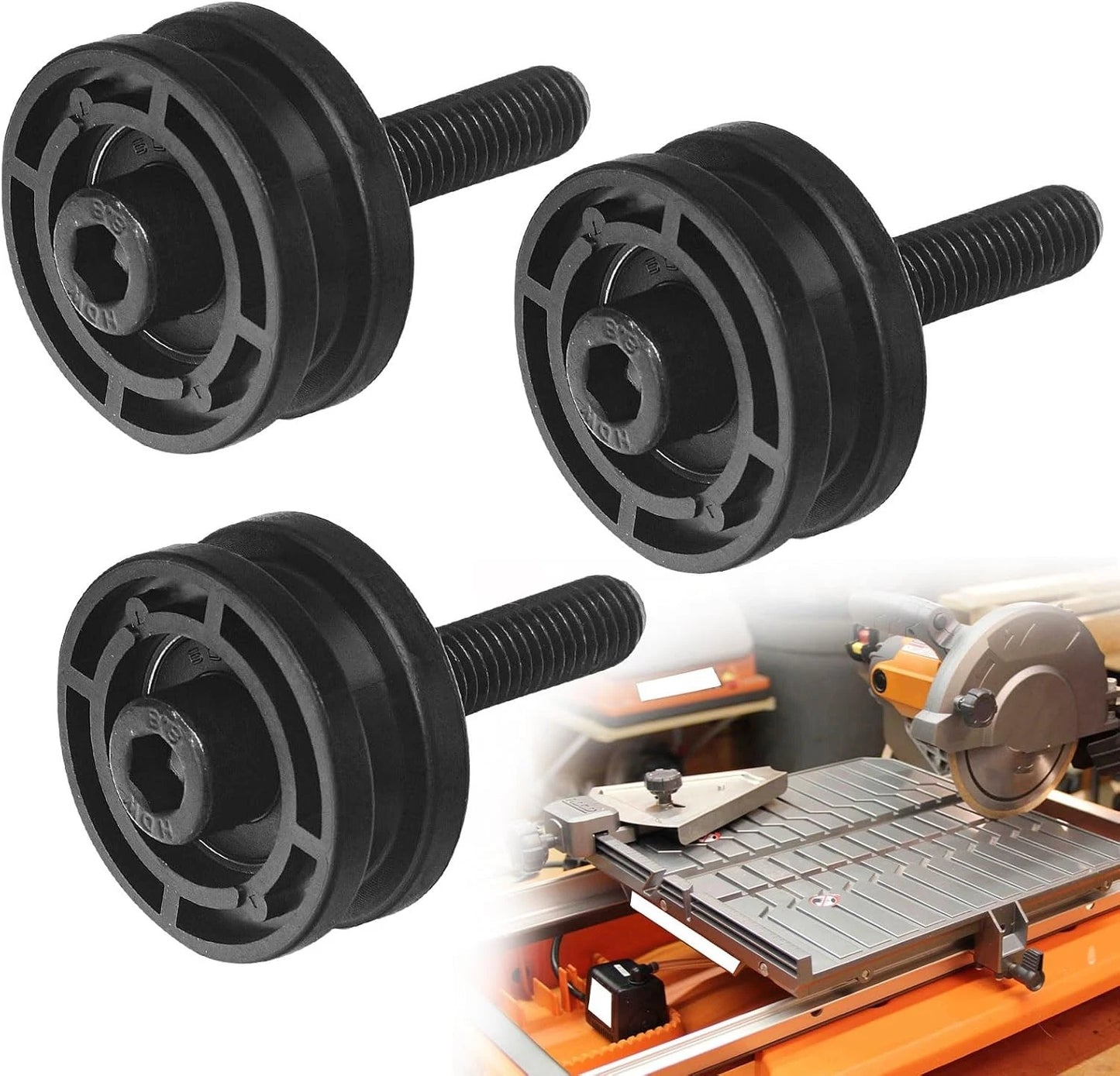 Upgradable 305784005 305784001 Tile Saw Roller Assembly for Ryobi/Ridgid 7"...