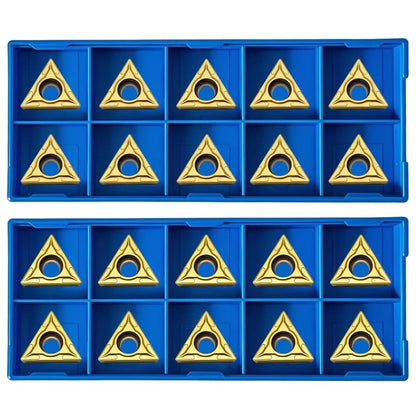 20pcs TCMT110204 / TCMT21.51 Carbide Turning Inserts,TISIN Coating,