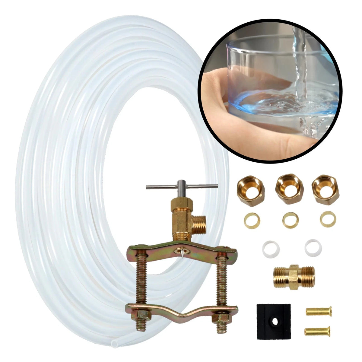 Ice Maker Supply Line and Humidifier Installation Kit for Refrigerators &...