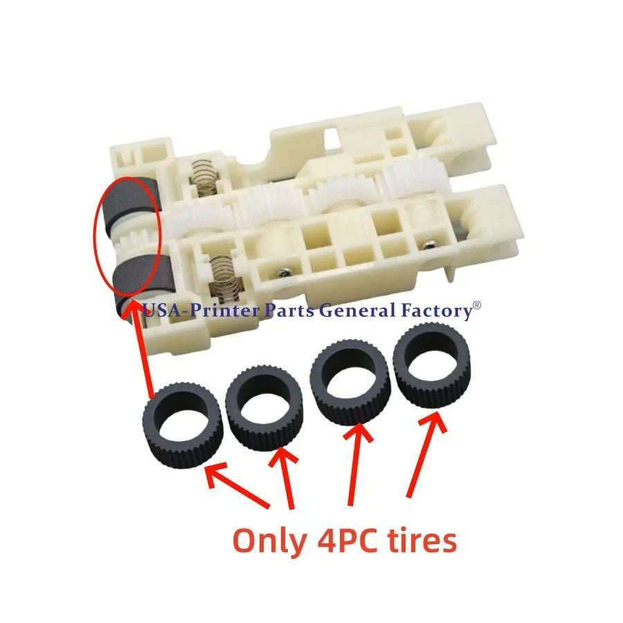 4PCS Pickup Roller Tire For Epson L6270 L6271 6276 6279 6498 6298 6468 6268 6278