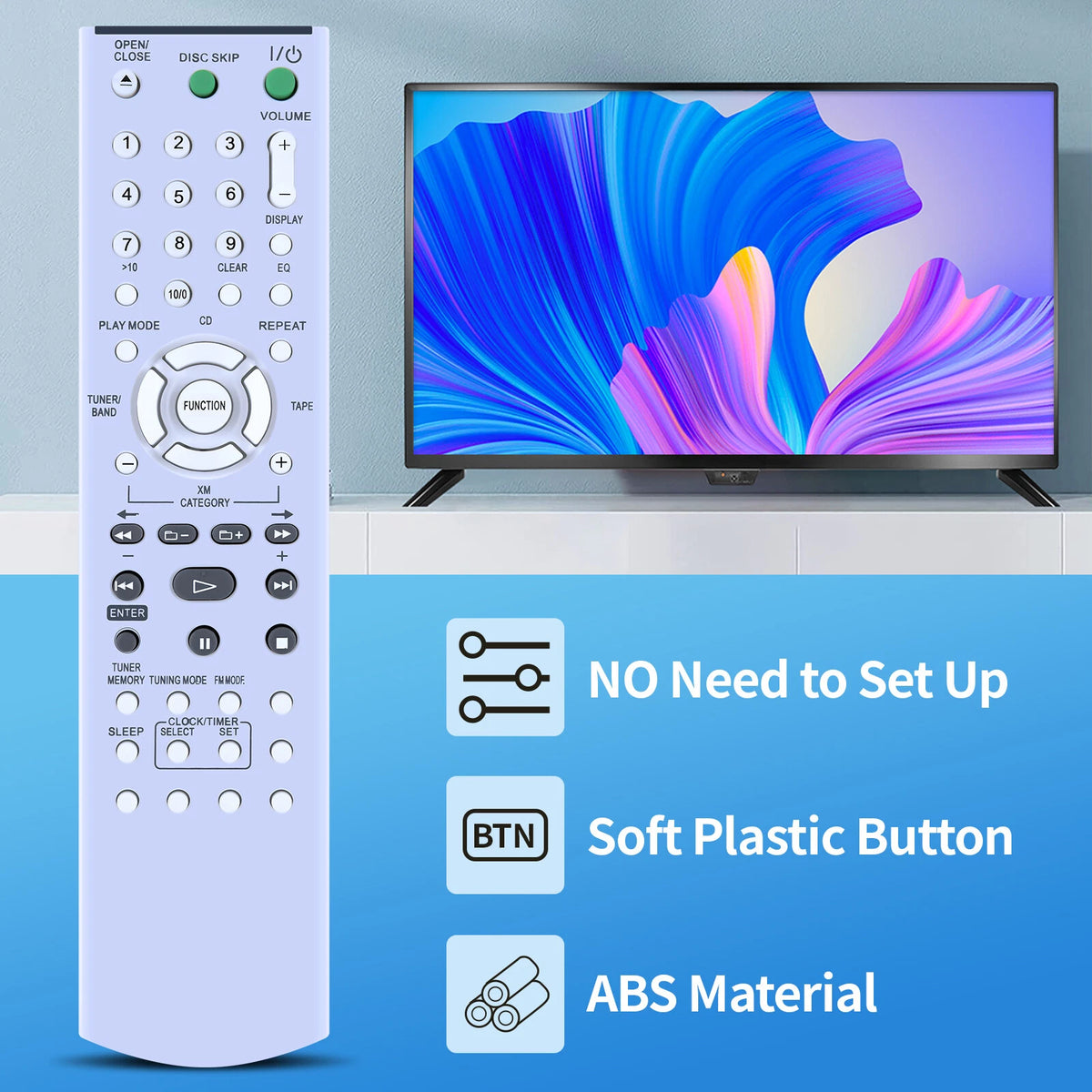 RM-SCR50 For Sony AV Receiver Remote Control HCD-GX570 MHC-GX570XM