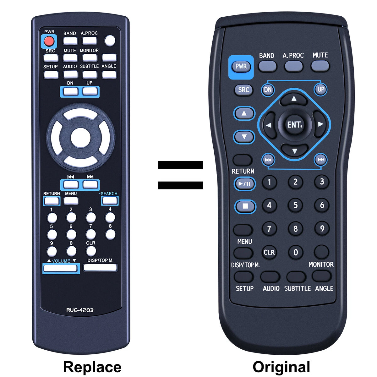 RUE-4203 Remote Control ILX107 For Alpine IVA-W200 IVA-W203 IVA-W205 IVA-W505