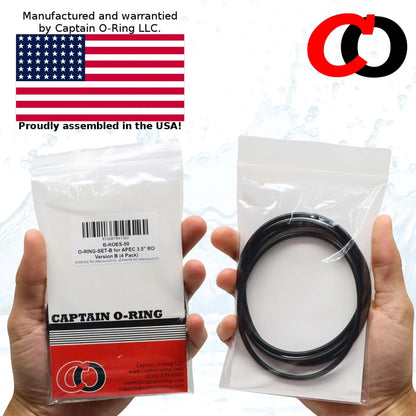 Captain O-Ring – Replacement 3.5” O-Rings for APEC Essence, Black (rubber)