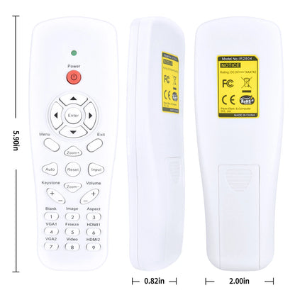 IR2804 Remote Control For Promethean SSIHD-P1 SSlUW-P1 DLP Projector