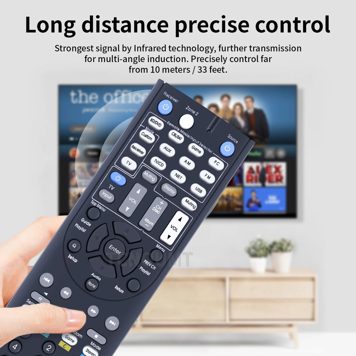 RC-835M For Integra AV Receiver Remote Control DTR-20.4 DTR20.4 DTR204