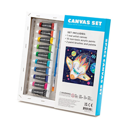 Crocodile Creek Space Canvas Art Kit - Acrylic Painting 1 EA, Rocket
